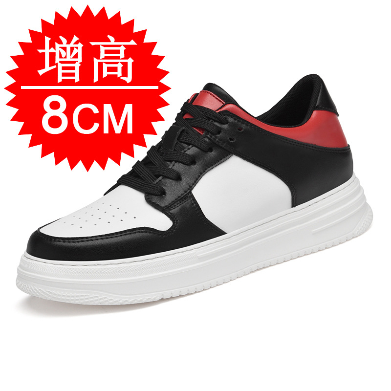 White Sneaker Care Kit - Sepatu Pria Invisible Elevator Shoes 8cm