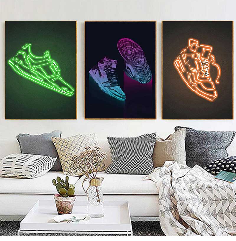 Sneakers grafiti mode Poster s - Waterproof Spray Shoe ulasan dan harga