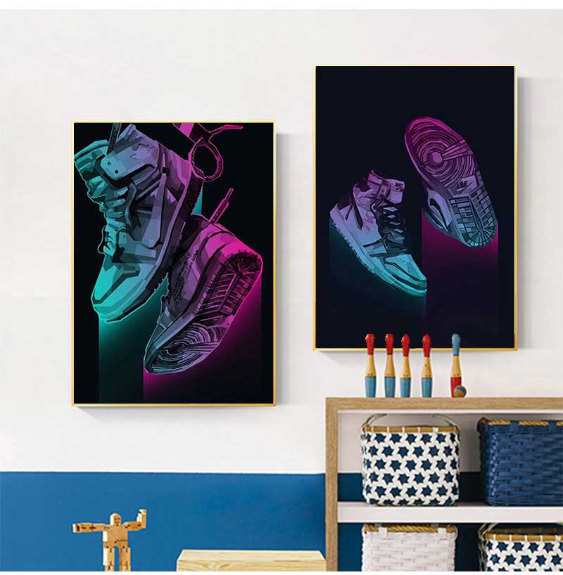 Sneakers grafiti mode Poster s - Waterproof Spray Shoe ulasan dan harga