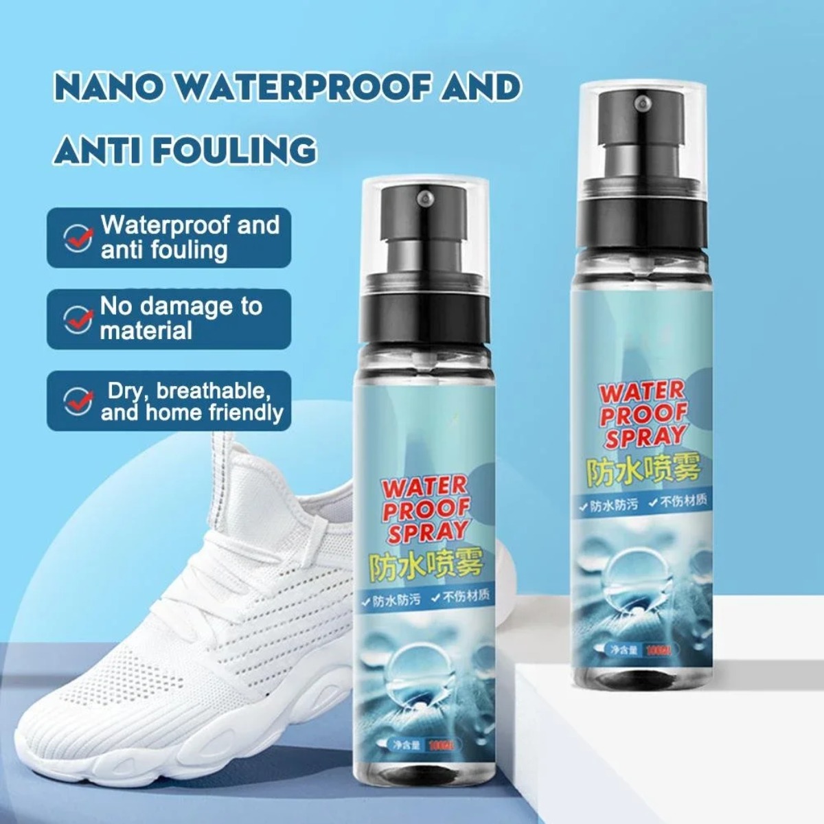 Semprotan anti air Cocok untuk - Waterproof Spray Shoe ulasan dan harga