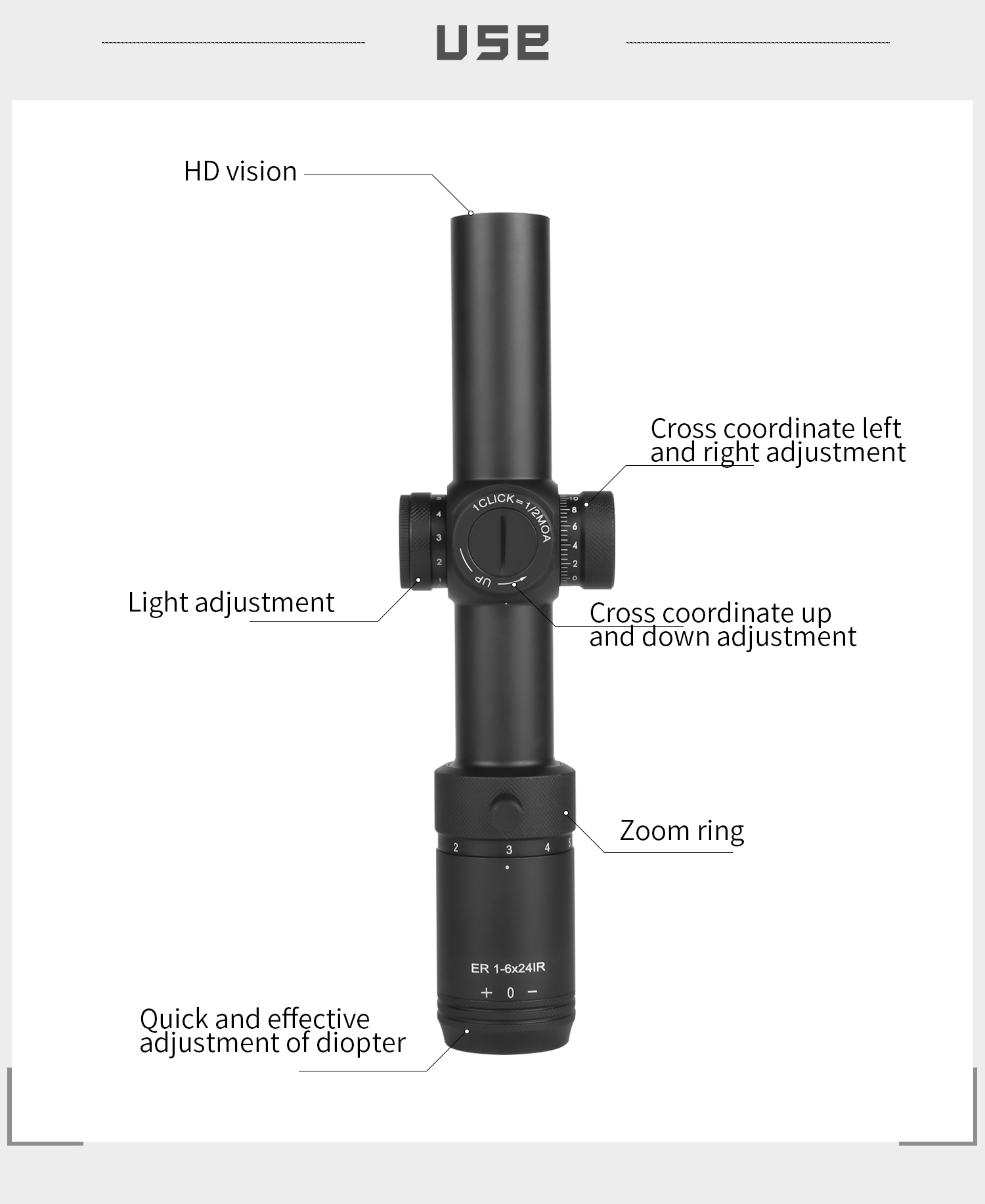 T-EAGLE ER1-6x24 quick sight d - Sneakers Er ulasan dan harga